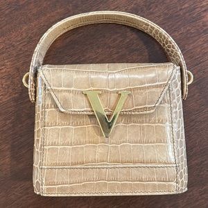 Valentino Les Sacs Crocodile Leather Handbag
